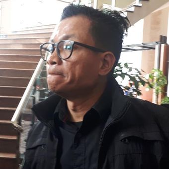 Direktur Eksekutif Amnesty International Indonesia Usman Hamid di Polda Metro Jaya, Selasa (9/7/2019).