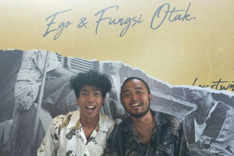 Fourtwnty saat jumpa pers peluncuran album Ego & Fungi Otak di kawasan Cilandak, Jakarta Selatan, Jumat (20/4/2018).