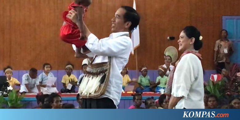 Saat Jokowi Bertemu Jokowi Junior di Asmat...