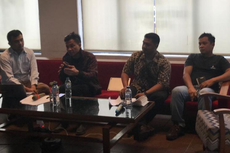 Acara peringatan Hari Anti-Hukuman Mati oleh Amnesty International Indonesia di Historia Food & Bar, Jakarta Barat, Rabu (10/10/2018). 