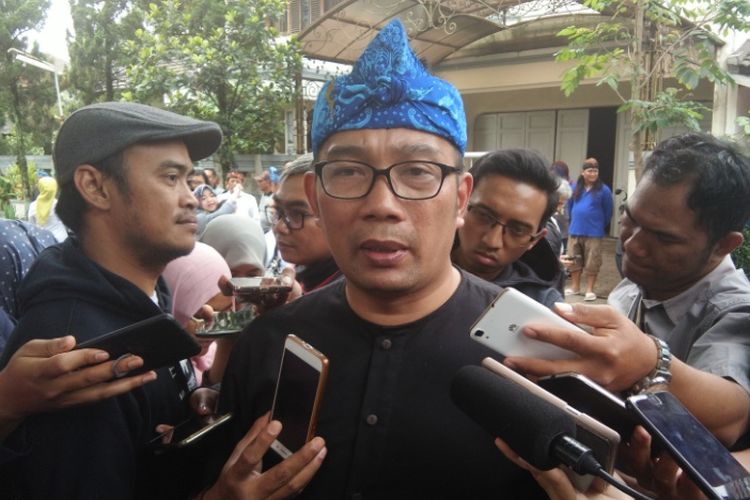 Wali Kota Bandung Ridwan Kamil saat ditemui usai peresmian Taman Cikapundung Regol, Rabu (7/2/2018).