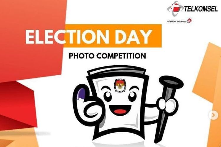 Ilustrasi Poster Election Day Photo Competition Telkomsel