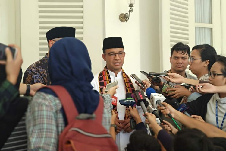 Gubernur DKI Jakarta Anies Baswedan di Balai Kota, Jumat (26/10/2018).