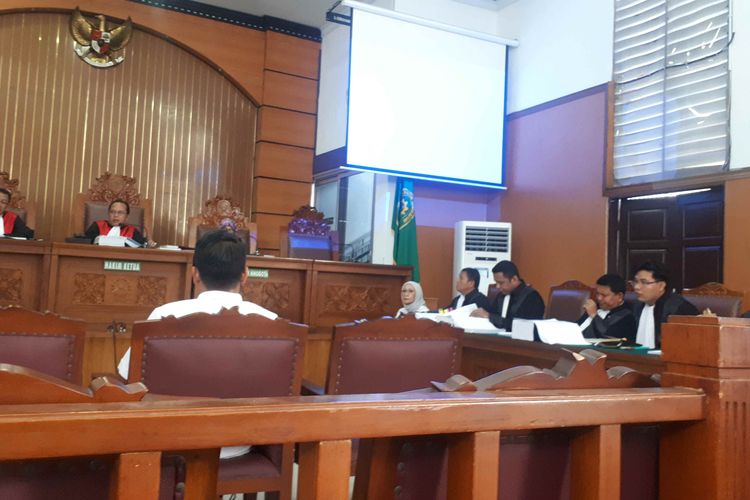 Terdakwa Ratna Sarumpaet pada persidangan kelima di Pengadilan Negeri Jakarta Selatan, Selasa (26/3/2019).