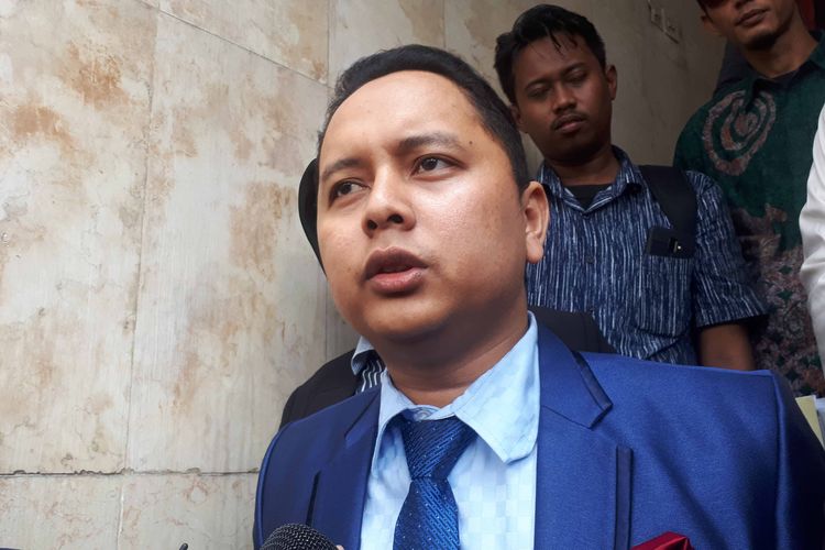 Kuasa Eggi Sudjana, Pitra Romadoni Nasution di <a href='https://medan.tribunnews.com/tag/polda-metro-jaya' title='Polda Metro Jaya'>Polda Metro Jaya</a>, Jumat (3/5/2019).