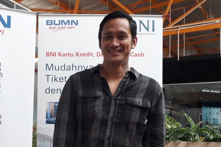 Tora Sudiro menghadiri acara peresmian Stasiun BNI City atau Stasiun Sudirman Baru, Jakarta Pusat, Senin (8/1/2018).