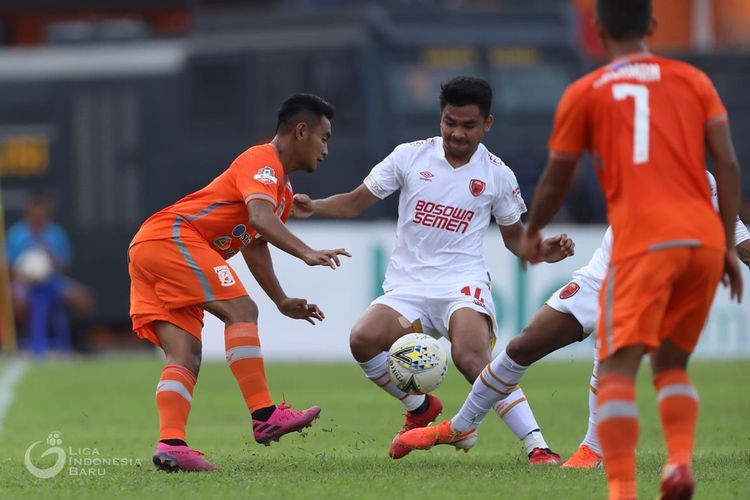 Laga pekan ke-12 Liga 1 2019 antara Borneo FC vs PSM Makassar di Stadion Segiri, Samarinda, 10 Agustus 2019.