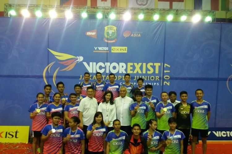 Para pebulutangkis muda  Indonesia berjaya di ajang Victor Exist Jakarta Open (VEJO) Junior Internasional Championships 2017 yang berakhir Minggu (6/8) di Gelanggang Remaja Tanjung Priok, Jakarta Utara. 