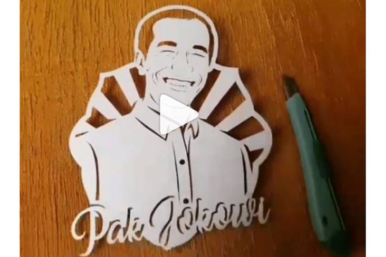Paper cutter untuk Jokowi
