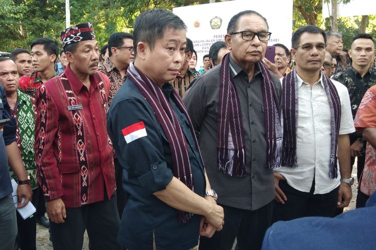 Menteri ESDM Ignasius Jonan, saat berkunjung ke Kota Kupang, Nusa  Tenggara Timur (NTT), Sabtu (23/3/2019) sore