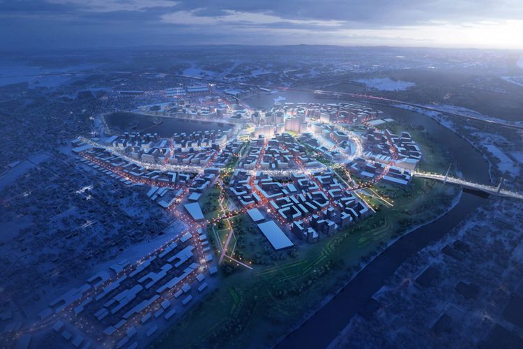 Daerah yang disebut Rublyovo-Arkhangelskoye ini digadang-gadang akan menjadi smart city atau kota pintar yang berkelanjutan.