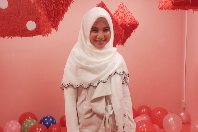 Artis peran Chacha Frederica saat ditemui di House of Sweet, Pasific Place, SCBD, Jakarta Selatan, Rabu (16/1/2019).