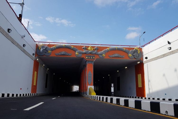 Underpass Simpang Tugu Ngurah Rai di Bali. 