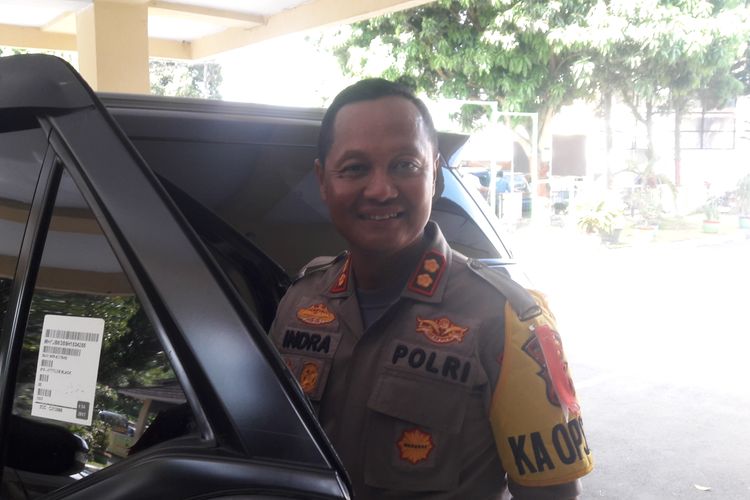 Kapolres Pandeglang Indra Lutrianto Amstono saat ditemui di Polres Pandeglang Senin (8/4/2019)