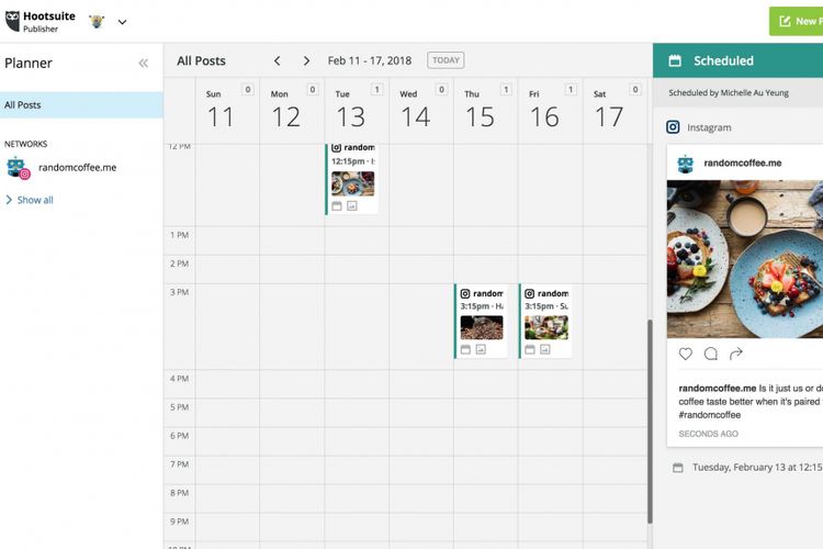 Fitur jadwal Instagram