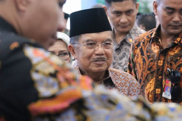 Wapres Jusuf Kalla menghadiri penutupan Tanwir Muha..adiyah di Bengkulu, Minggu (17/2/2019)