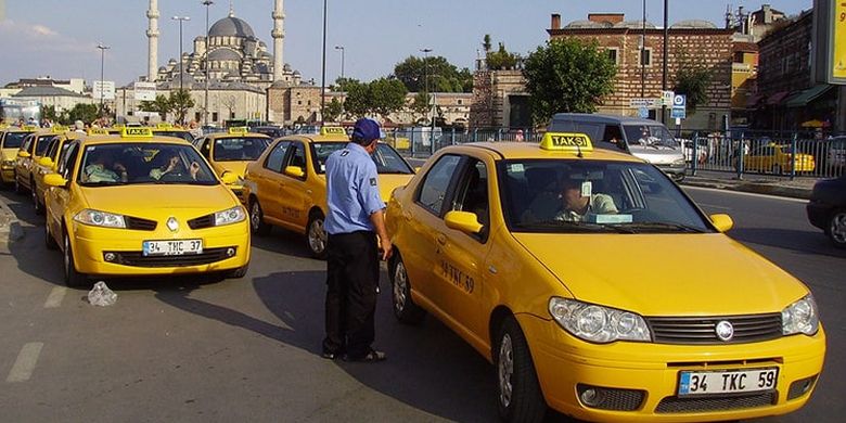 Taksi di Istanbul.
