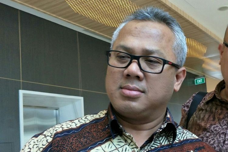 Ketua Komisi Pemilihan Umum (KPU) RI, Arief Budiman ketika di Hotel HARRIS Vertu, Jakarta, Kamis (15/3/2018). 