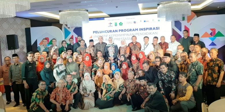 Peluncuran program Inisiatif Kepemimpinan Pendidikan untuk Raih Prestasi (Inspirasi) di Kabupaten Karawang, Jawa Barat, pada Kamis (18/7/2019) di Resinda Hotel Karawang.