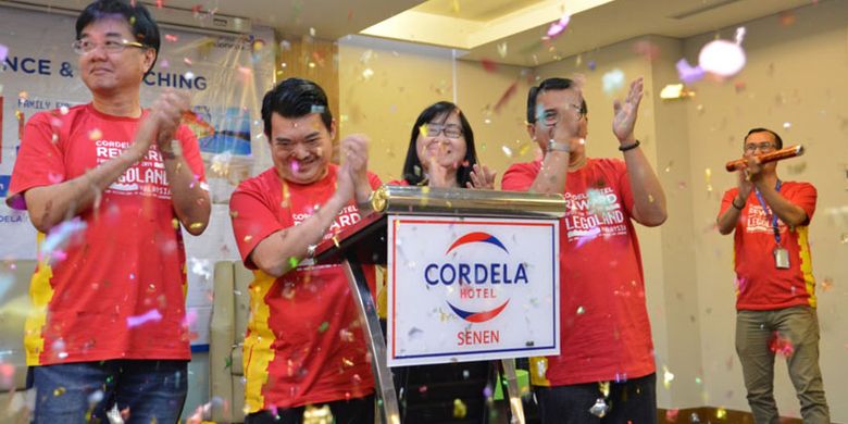 Launching Cordela Hotel Reward 2019 di Cordela Hotel Senen, Jakarta, Jumat (1/3/2019).  