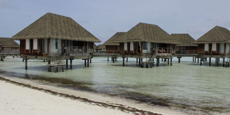 Overwater Suites di Club Med Kani Maladewa, Sabtu (17/7/2017).