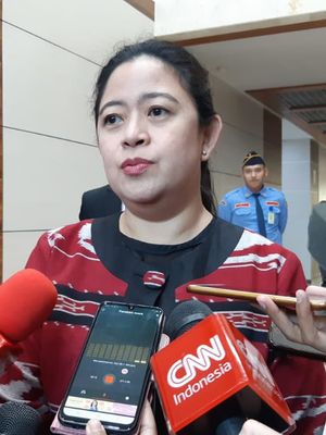 Ketua DPP Bidang Politik dan Keamanan PDI-P nonaktif, Puan Maharani di Kompleks Parlemen, Senayan, Jakarta, Selasa (25/6/2019)