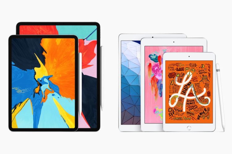 Ilustrasi iPad mini 5 dan iPad Air (2019)