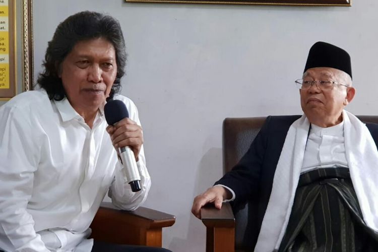 KH Maruf Amin bertemu Budayawan Emha Ainun Nadjib di Yogyakarta