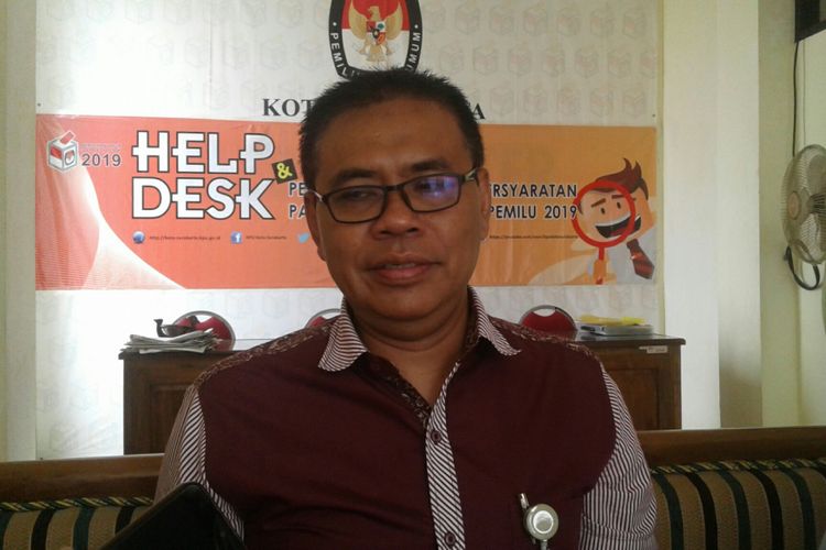 Ketua KPU Kota Surakarta, Agus Sulistyo di Solo, Rabu (21/2/2018).