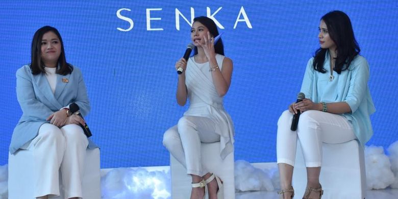 Talkshow tentang kecantikan kulit yang diadakan oleh Senka di Jakarta (26/3/2019).