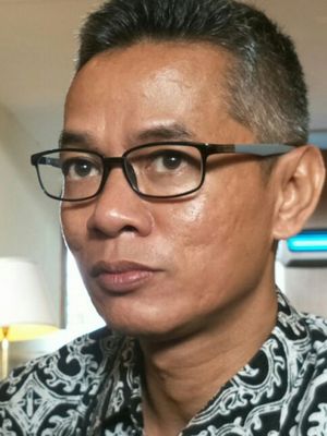 Komisioner KPU RI, Wahyu Setiawan ketika ditemui di Hotel Sari Pan Pacific, Jakarta, Senin (26/2/2018). 