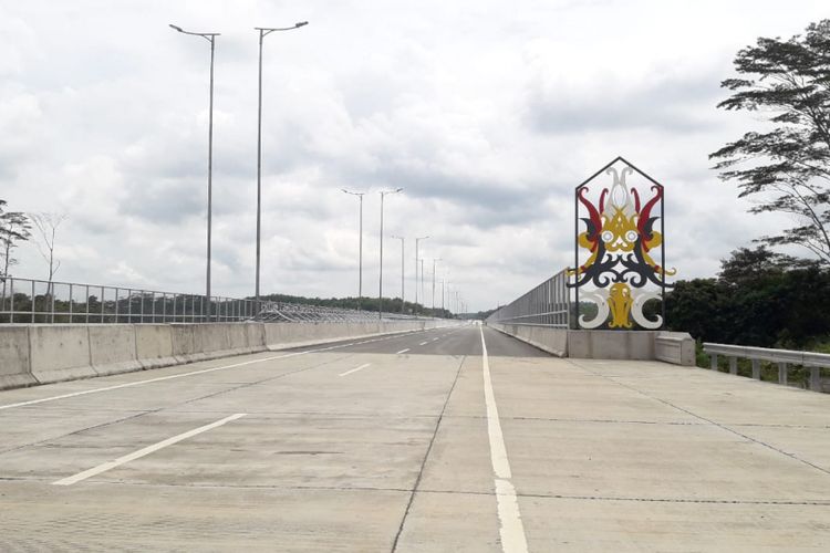 Ikon Tol Balikpapan-Samarinda, Jembatan Manggar, Jumat (7/9/2018).