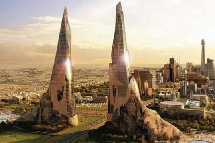 Rencana proyek Bawadi di Dubai, Uni Emirat Arab.