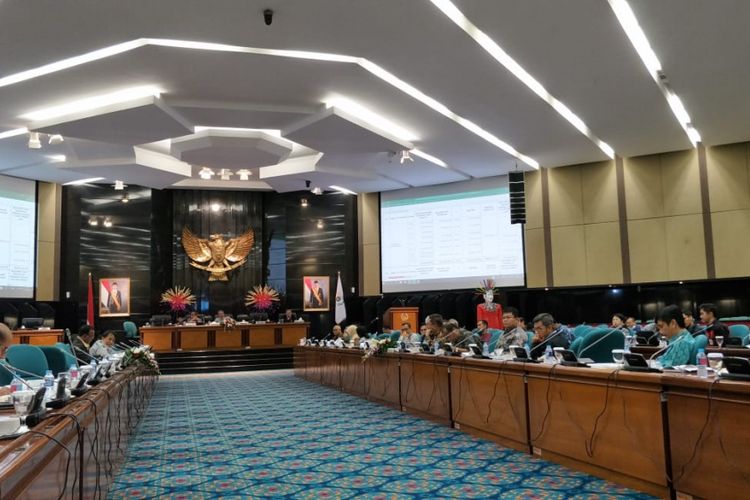 Rapat Badan Anggaran (Banggar) DPRD DKI Jakarta bersama Pemprov DKI Jakarta, di Gedung DPRD DKI, Jalan Kebon Sirih, Jakarta Pusat, Kamis (15/11/2018).