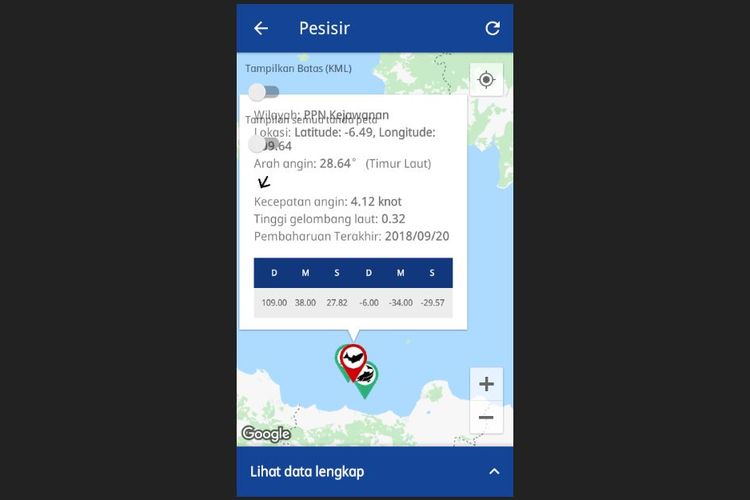 Aplikasi Lautan Indonesia dari Kementerian Kelautan dan Perikanan.