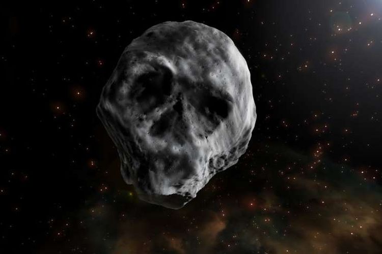 asteroid tengkorak akan melintasi bumi pada 2018