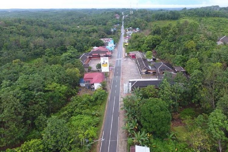 Kawasan hutan Bukit Soeharto, kilometer 50, Jl Poros Balikpapan-Samarinda, Kalimantan Timur, Minggu (1/7/2018). 