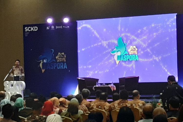 Pembukaan Simposium Cendekia Kelas Dunia (SCKD) 2019 di Jakarta, Jumat (23/8/2019).