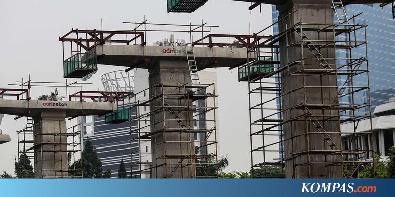 Progres Pembangunan LRT Jabodebek Capai 62,6 Persen