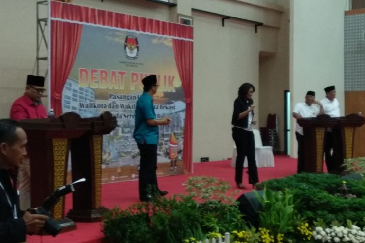 Suasana debat publik walikota Bekasi, Rabu (11/4/2108)