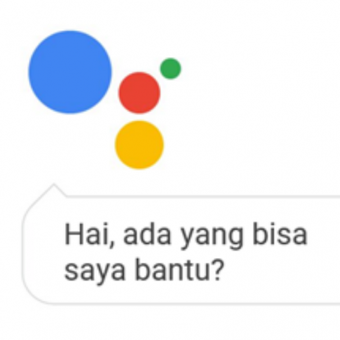 Google Assistant dalam Bahasa Indonesia.