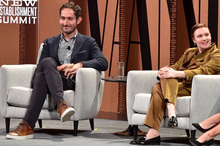 Kevin Systrom: Lanvin Classic Leather & Suede High-Top Sneakers