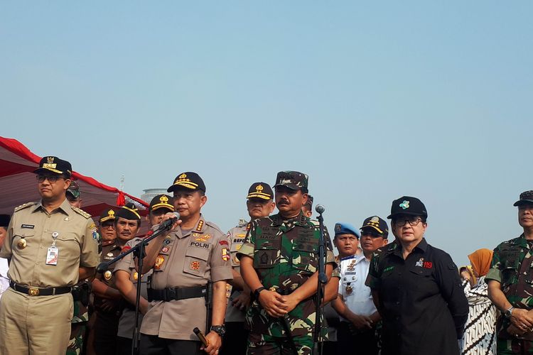 Kapolri Jenderal (Pol) Tito Karnavian di Silang Monas, Jakarta Pusat, Kamis (13/6/2019).