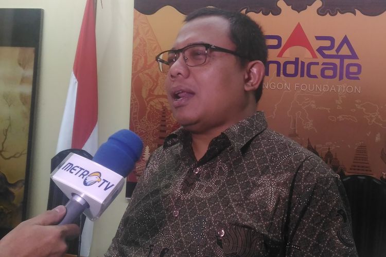 Pengamat politik dari Para Syndicate, Ari Nurcahyo, di kantornya, Jakarta Selatan, Senin (18/3/2019). 