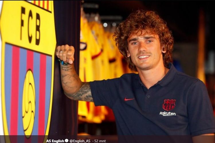 Antoine Griezmann resmi berbaju Barcelona.