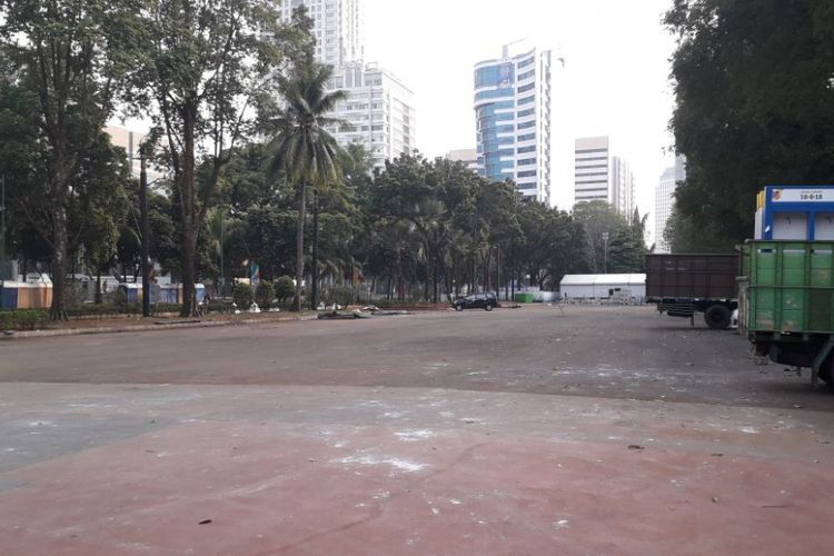 Suasana arena dalam Gelora Bung Karno dua hari setelah penutupan Asian Games 2018. Foto diambil Selasa (4/9/2018).