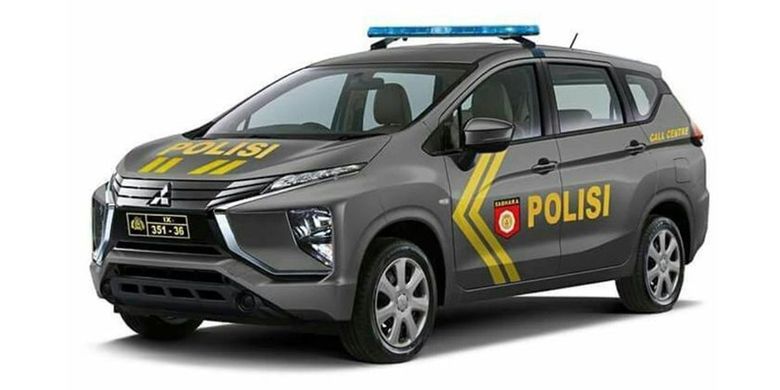 Xpander mobil patroli polisi