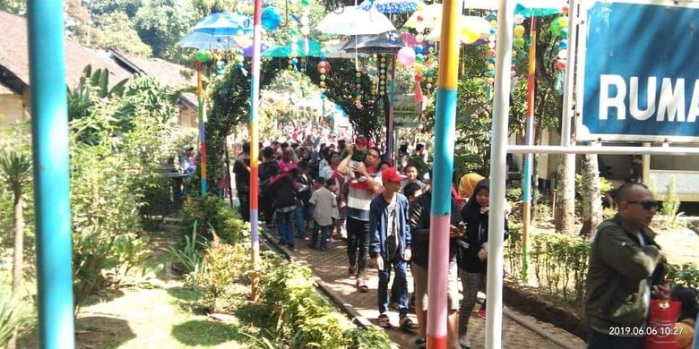 Sejumlah destinasi wisata di Garut diserbu pengunjung saat libur Lebaran 2019
