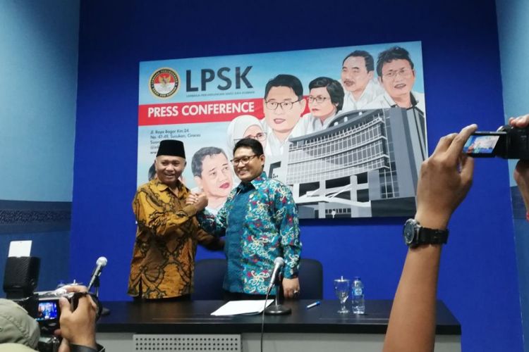 Ketua KPK Agus Rahardjo dan Ketua LPSK Abdul Haris Semendawai
