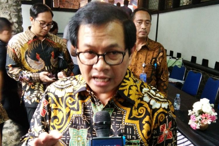Sekretaris Kabinet Pramono Anung saat ditemui seusai menghadiri acara Dies Natalis Ke-59 ITB di Aula Barat ITB, Jalan Tamansari, Sabtu (3/3/2018).